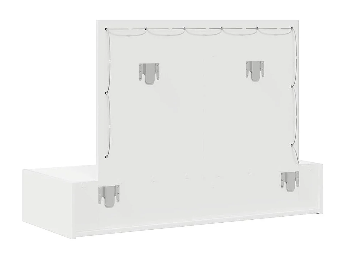 Table de Toilette Blanc 100 x 40 x 70 cm Bois d'ingénierie