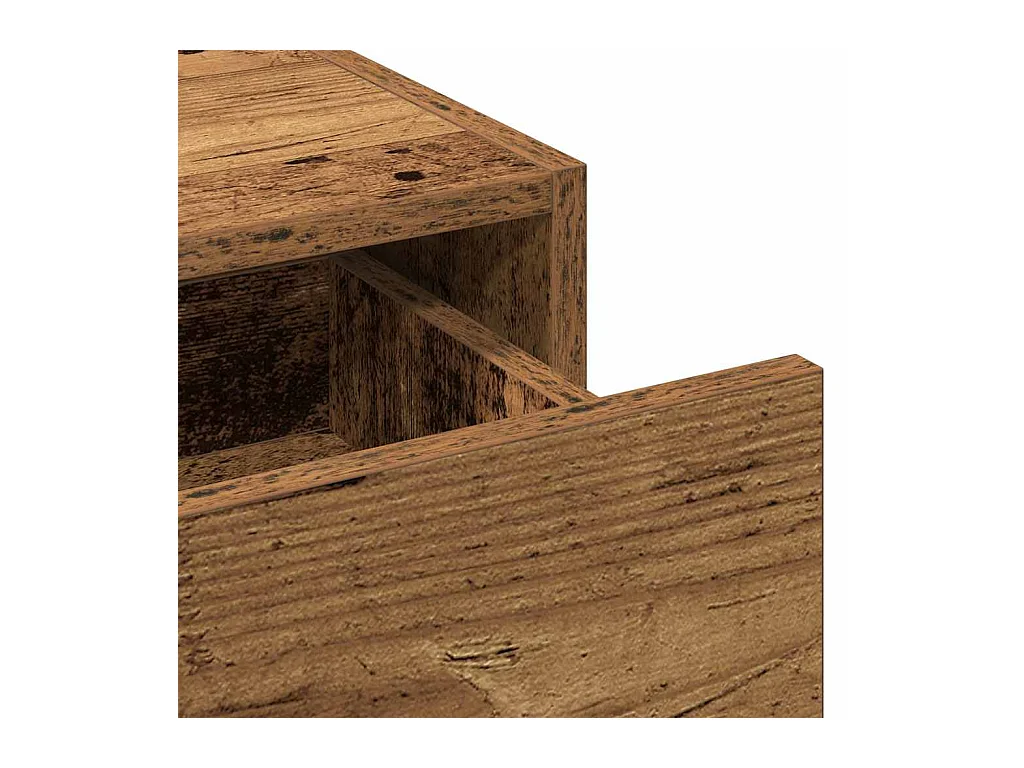 Bruine kaptafel 83 x 40 x 70 cm bewerkt hout