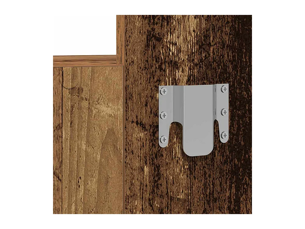 Bruine kaptafel 83 x 40 x 70 cm bewerkt hout