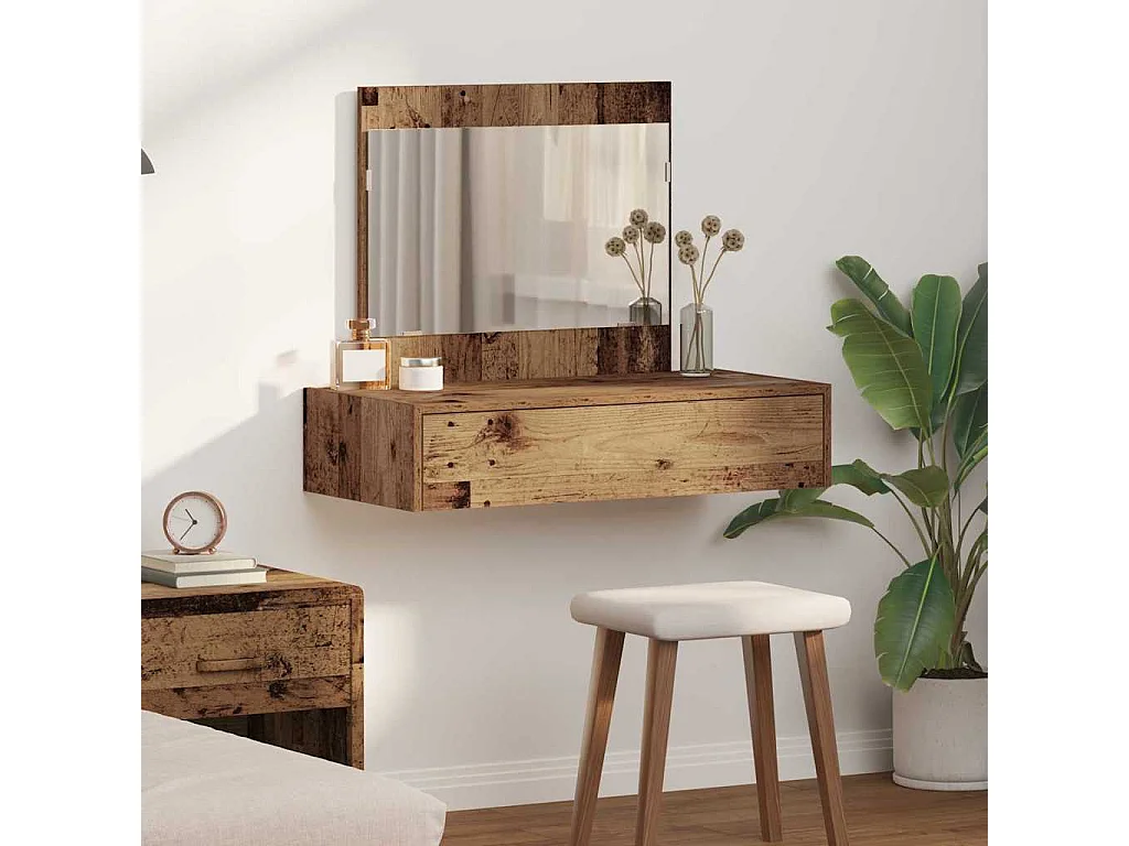 Table de Toilette Marron 83 x 40 x 70 cm Bois d'ingénierie