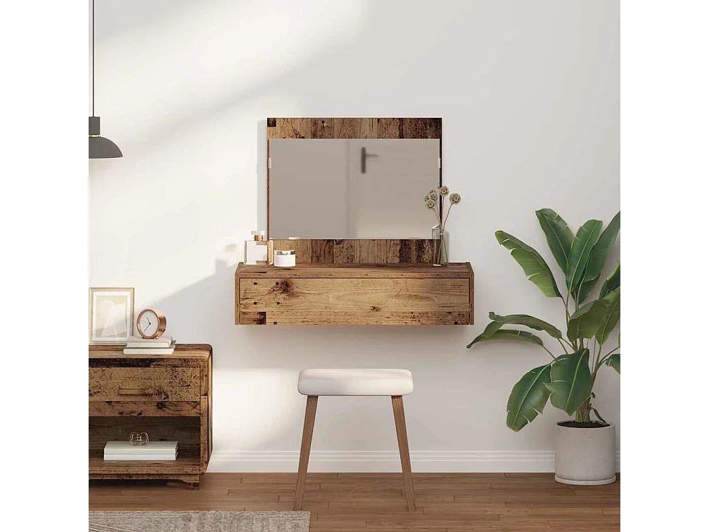 Table de Toilette Marron 83 x 40 x 70 cm Bois d'ingénierie