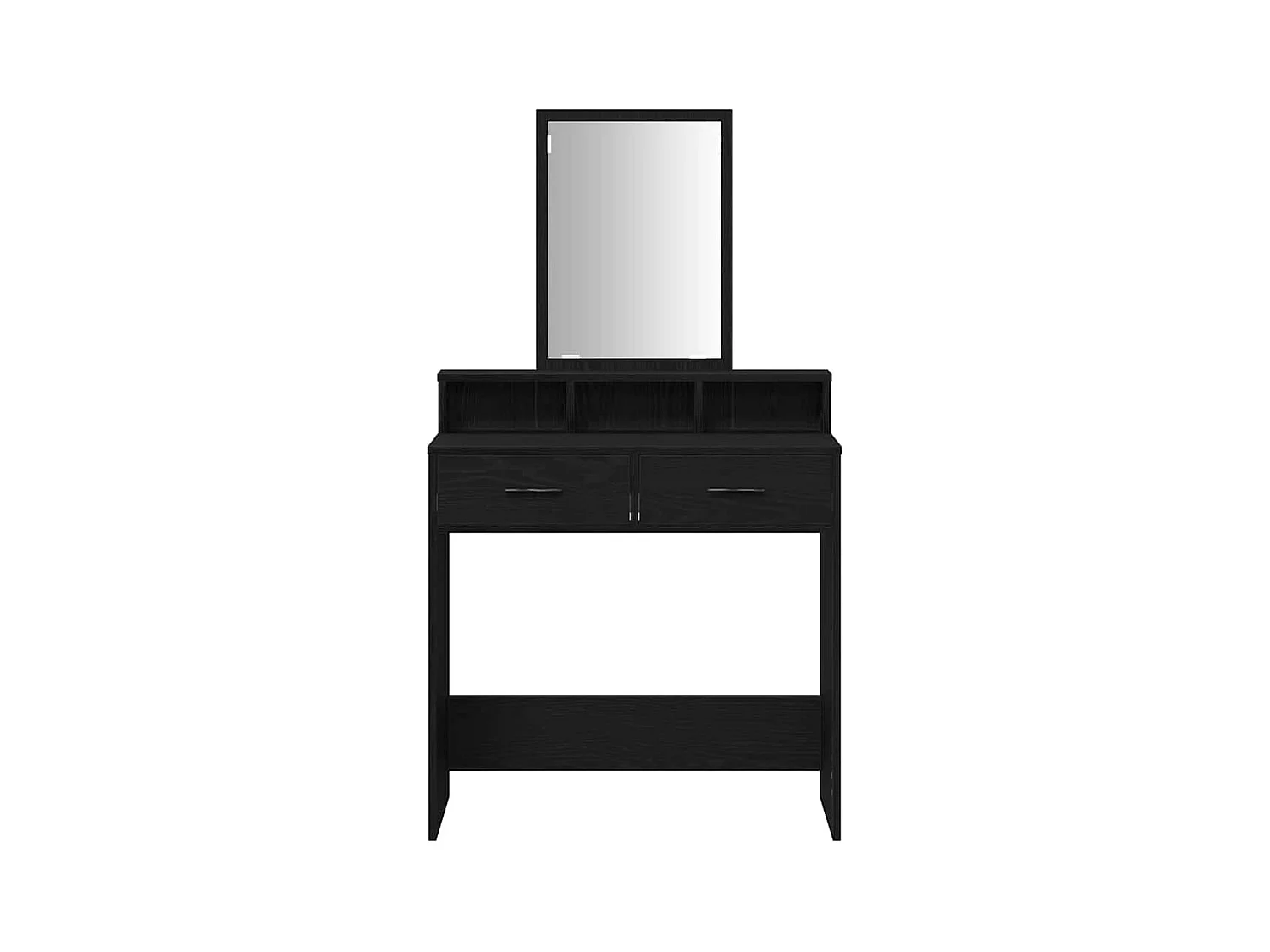 Coiffeuse Chêne noir 79 x 41 x 140 cm Bois d'ingénierie