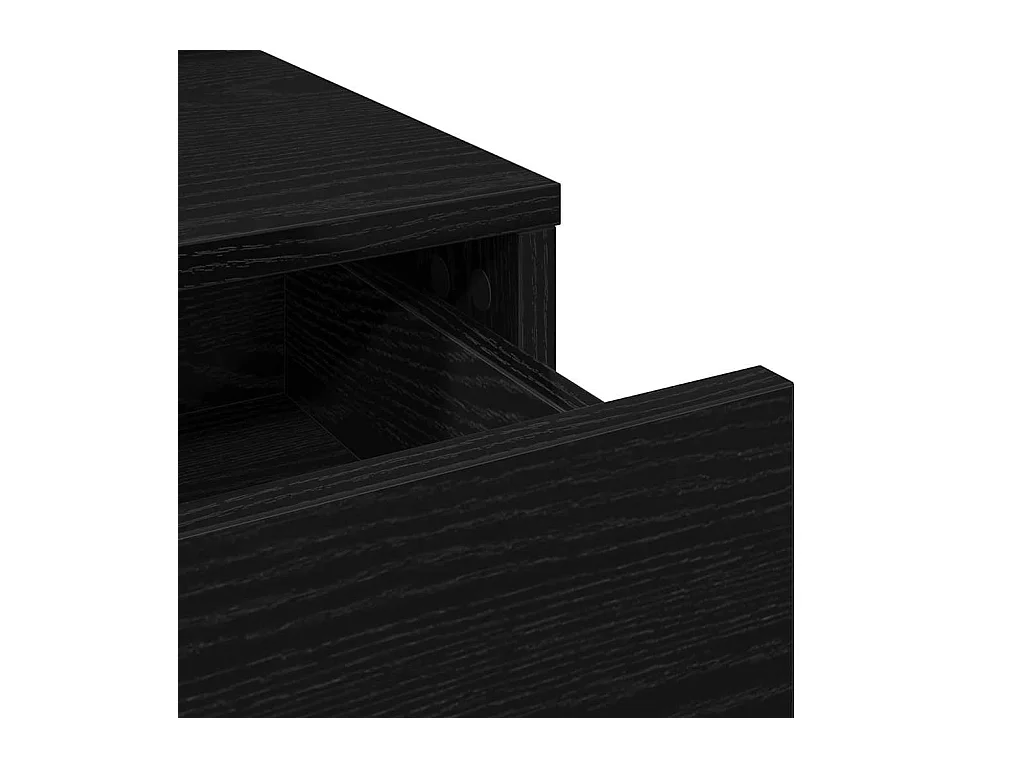 Coiffeuse Chêne noir 79 x 41 x 140 cm Bois d'ingénierie