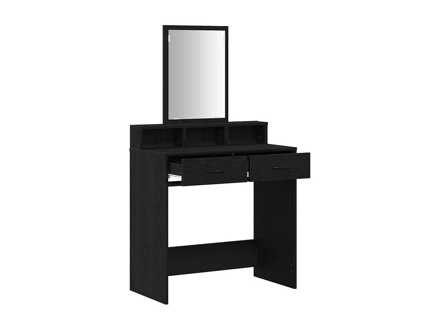 Coiffeuse Chêne noir 79 x 41 x 140 cm Bois d'ingénierie