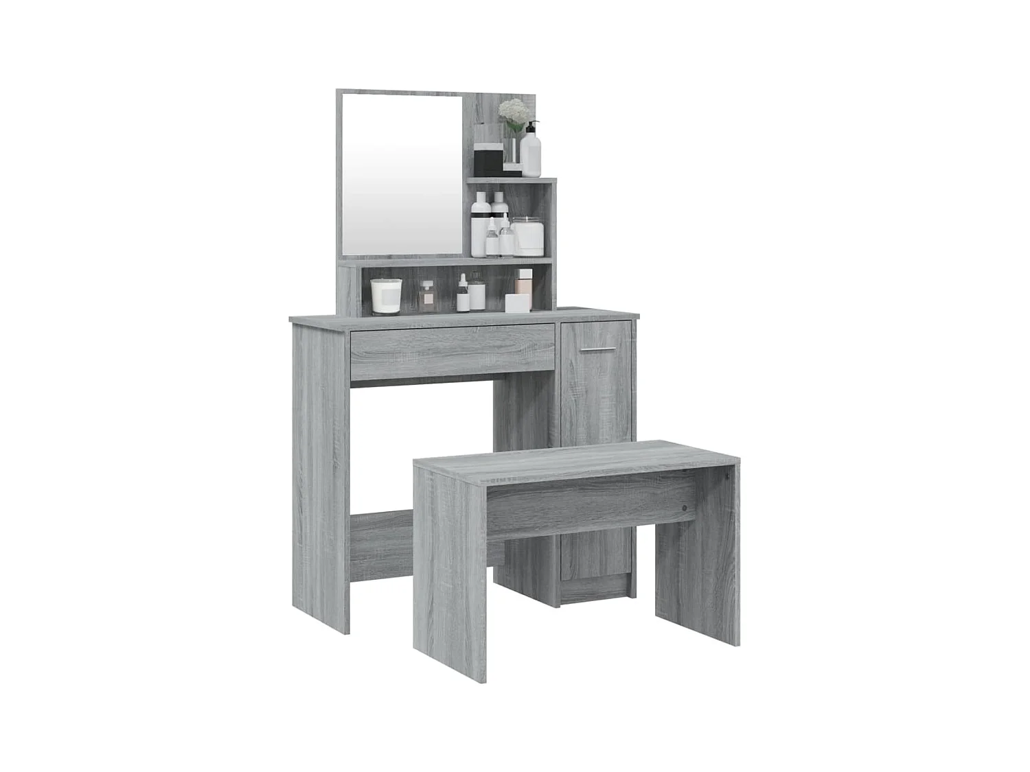 Sonoma kaptafelset grijs 86,5x35x136 cm