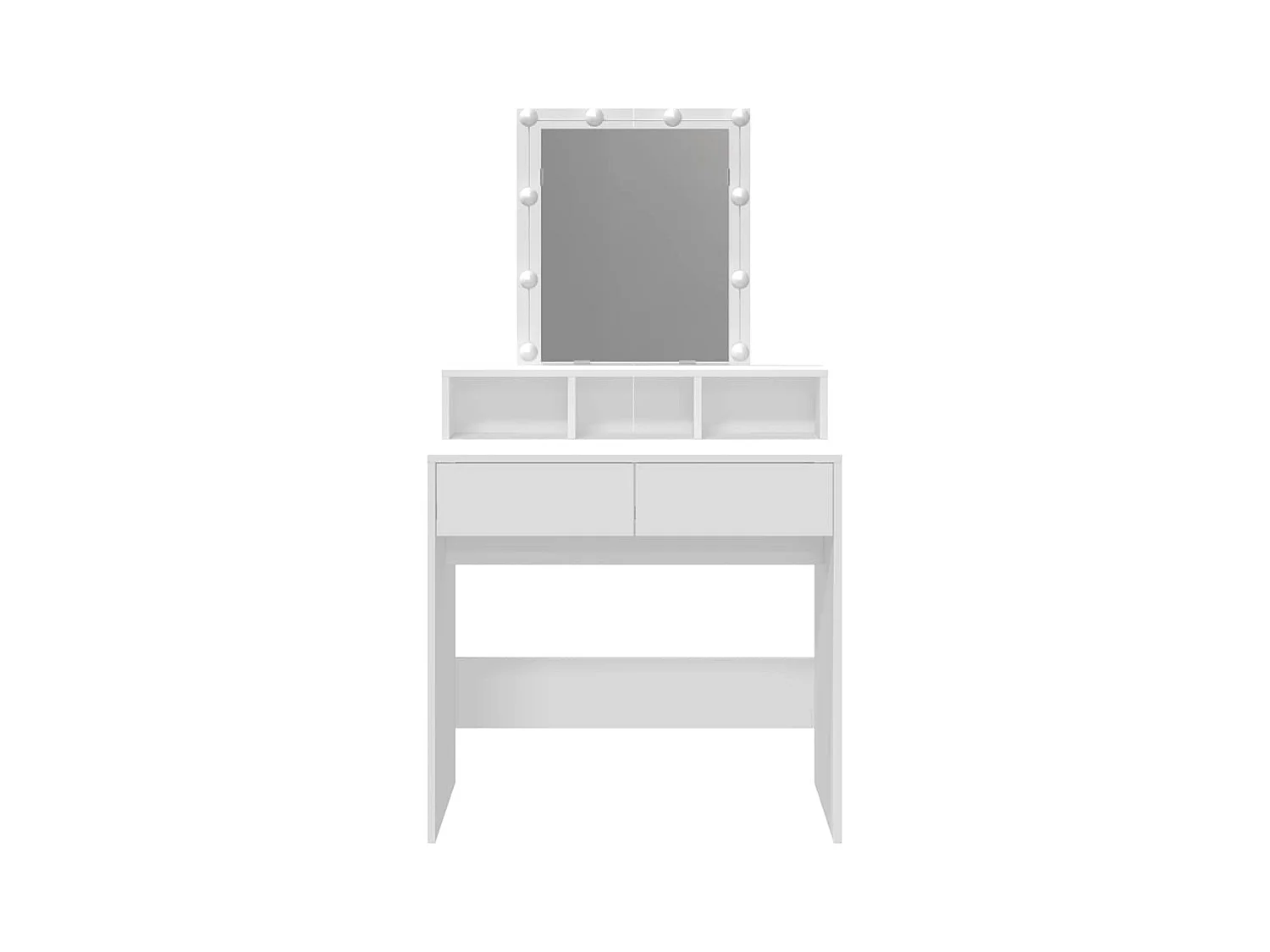 Tocador con LED blanco 80x41x144,5 cm