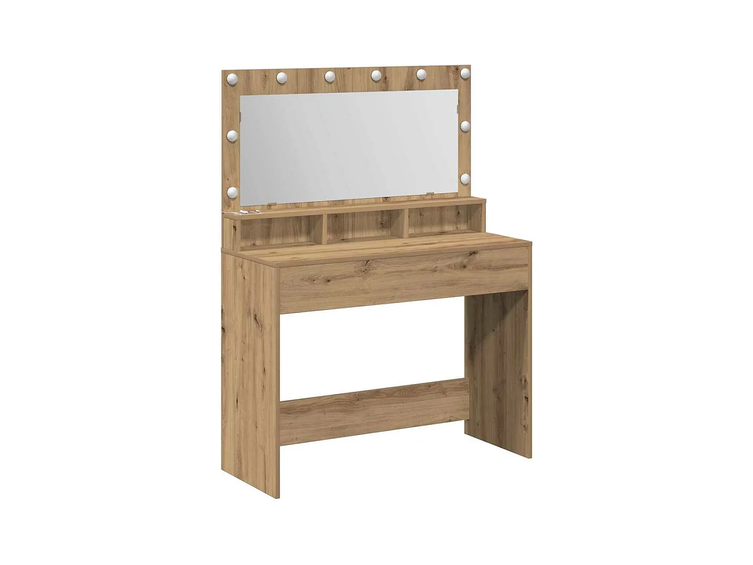 Coiffeuse chêne artisanal 100 x 41 x 135 cm Bois d'ingénierie