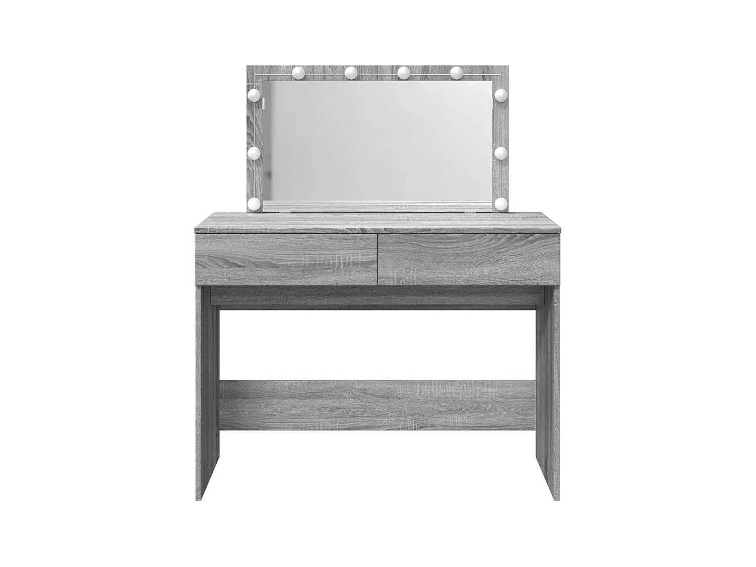 Kaptafel met LED Sonoma grijs 100x40x120 cm