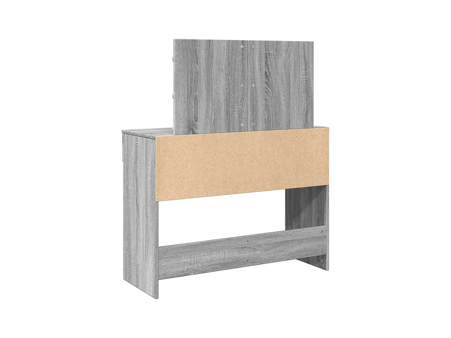 Kaptafel met LED Sonoma grijs 100x40x120 cm