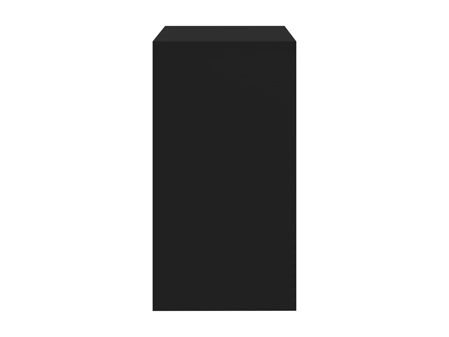 Tocador y taburete negro 60x40x113,5 cm