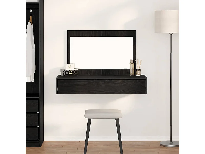 Tocador negro 100 x 40 x 70 cm Madera de ingeniería