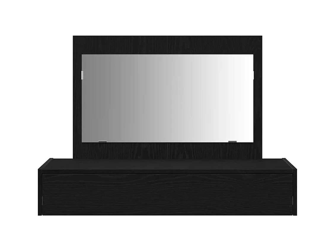 Table de Toilette Noir 100 x 40 x 70 cm Bois d'ingénierie