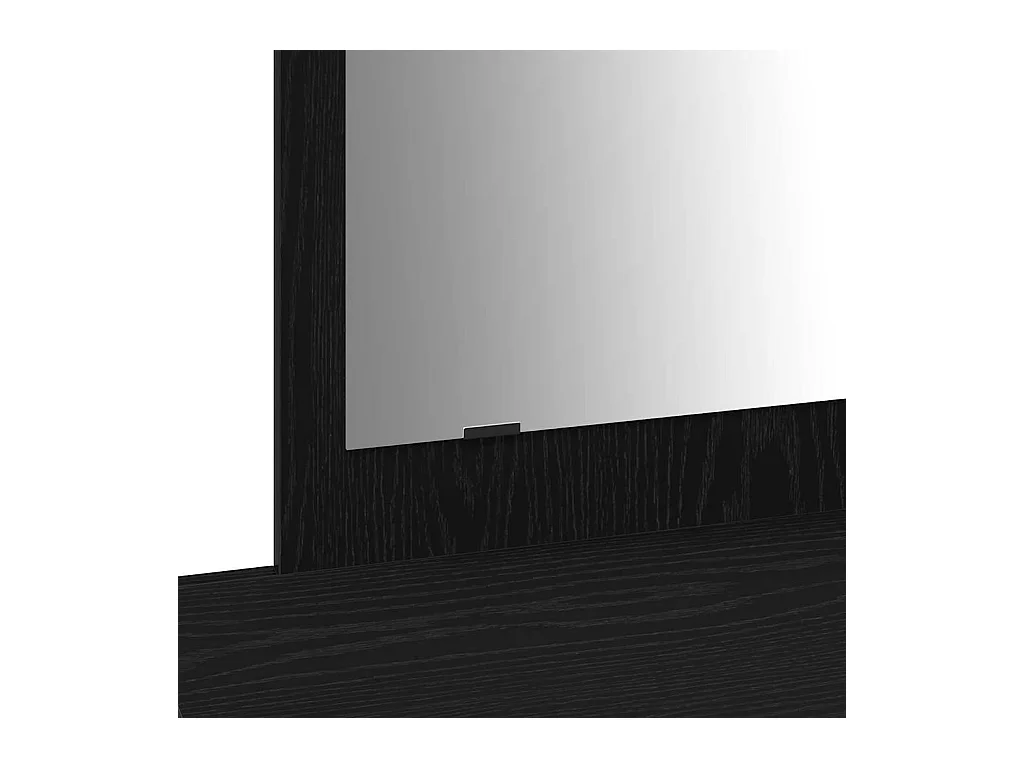 Table de Toilette Noir 100 x 40 x 70 cm Bois d'ingénierie