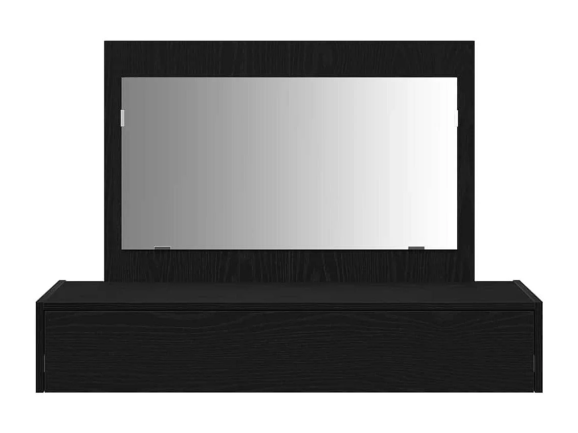 Table de Toilette Noir 100 x 40 x 70 cm Bois d'ingénierie