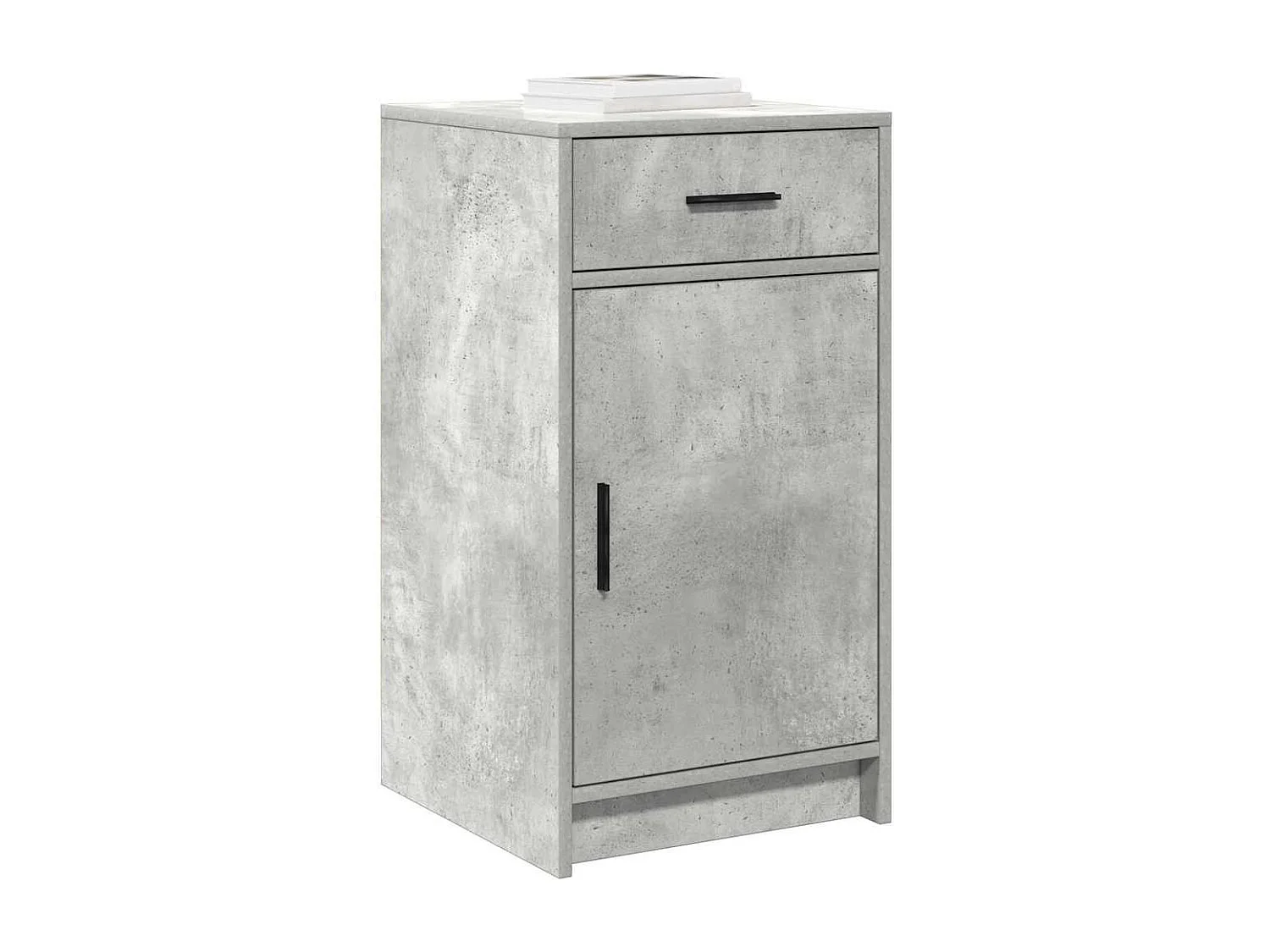 Tocador de 2 piezas, gris, 40 x 41 x 75 cm, madera de ingeniería