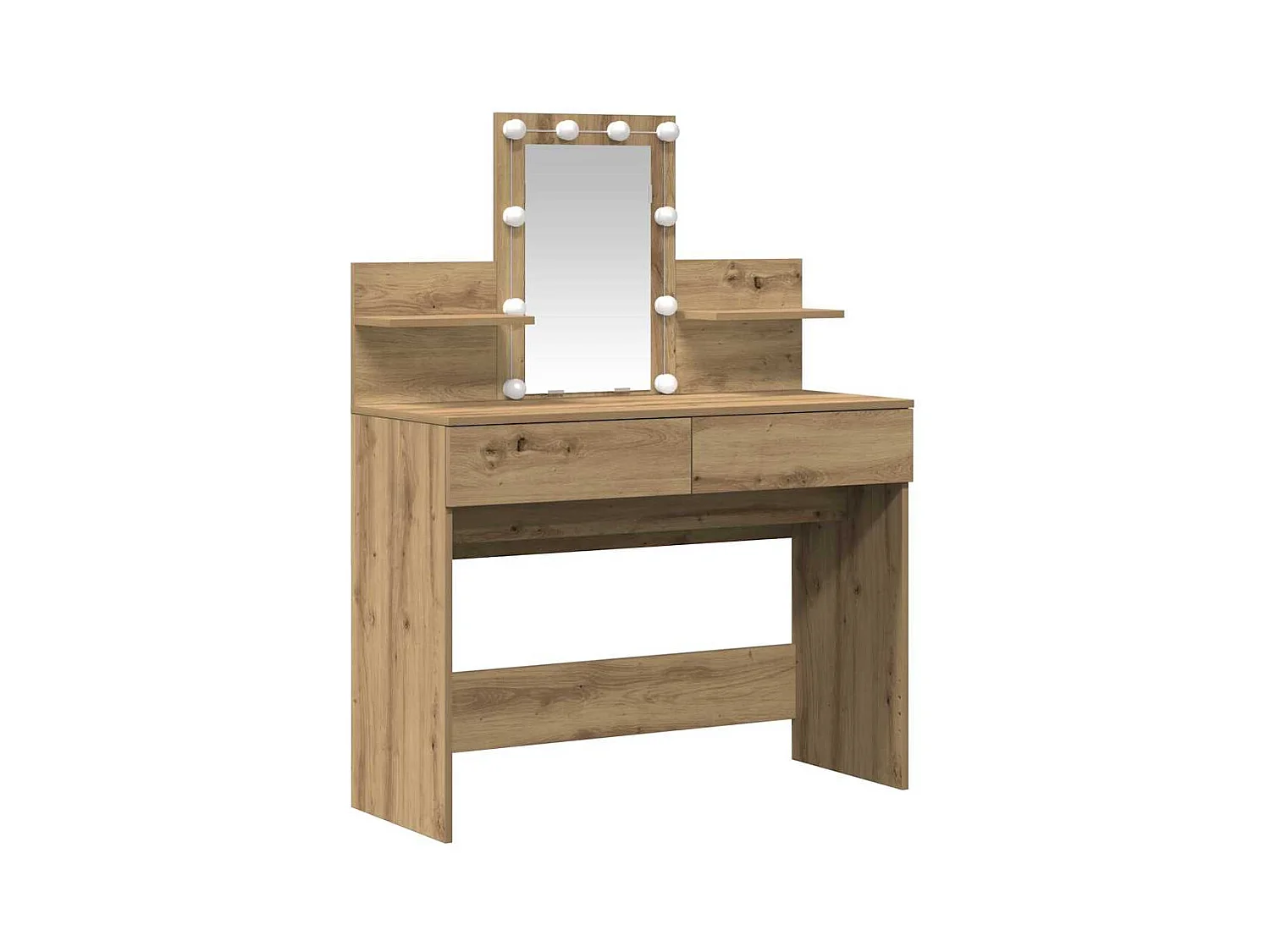 Coiffeuse chêne artisanal 100 x 40 x 130 cm Bois d'ingénierie