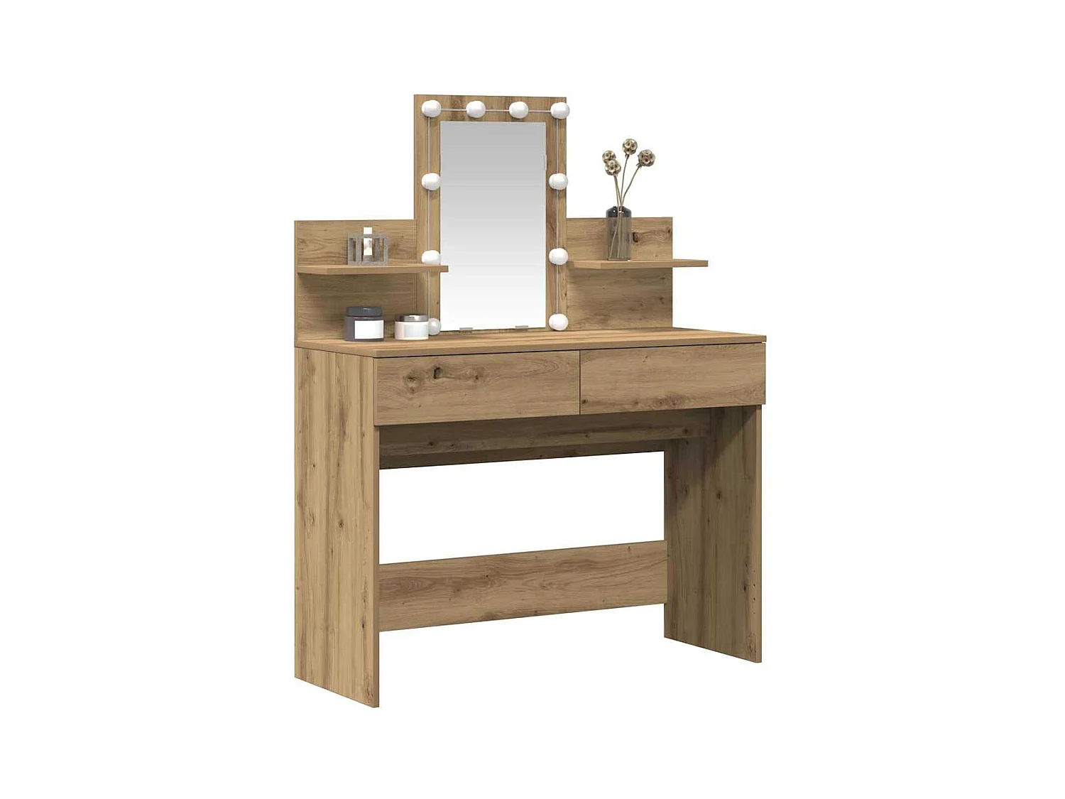 Coiffeuse chêne artisanal 100 x 40 x 130 cm Bois d'ingénierie