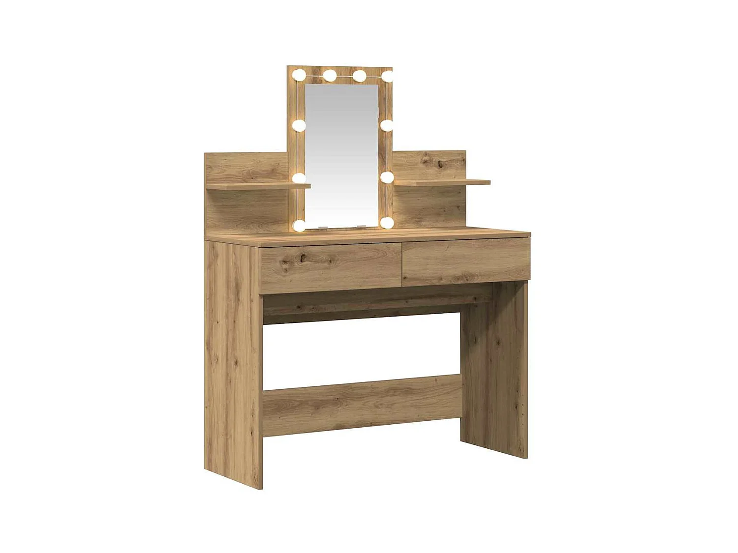 Coiffeuse chêne artisanal 100 x 40 x 130 cm Bois d'ingénierie