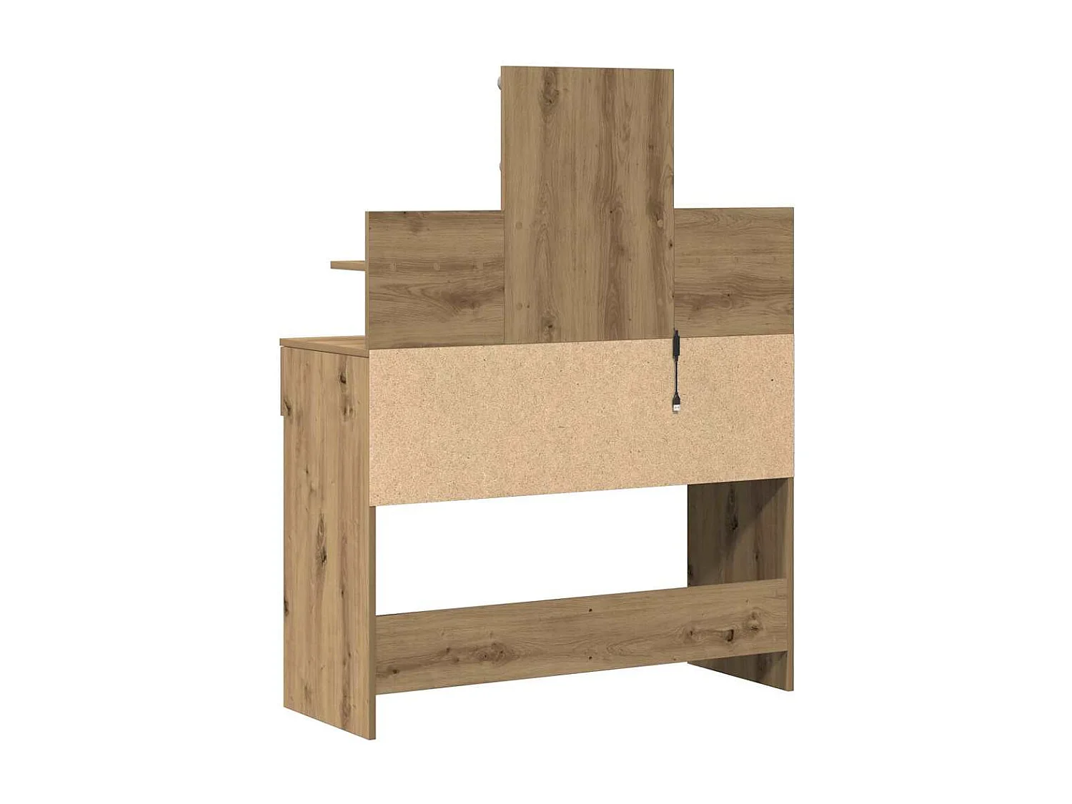 Coiffeuse chêne artisanal 100 x 40 x 130 cm Bois d'ingénierie