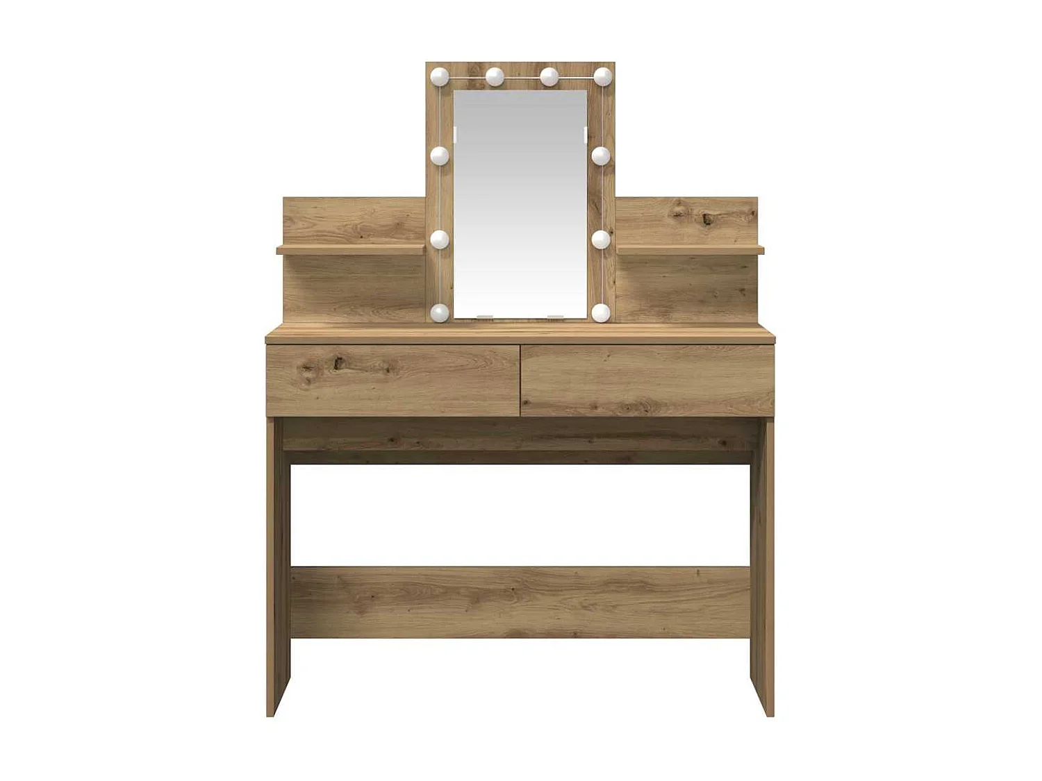 Coiffeuse chêne artisanal 100 x 40 x 130 cm Bois d'ingénierie