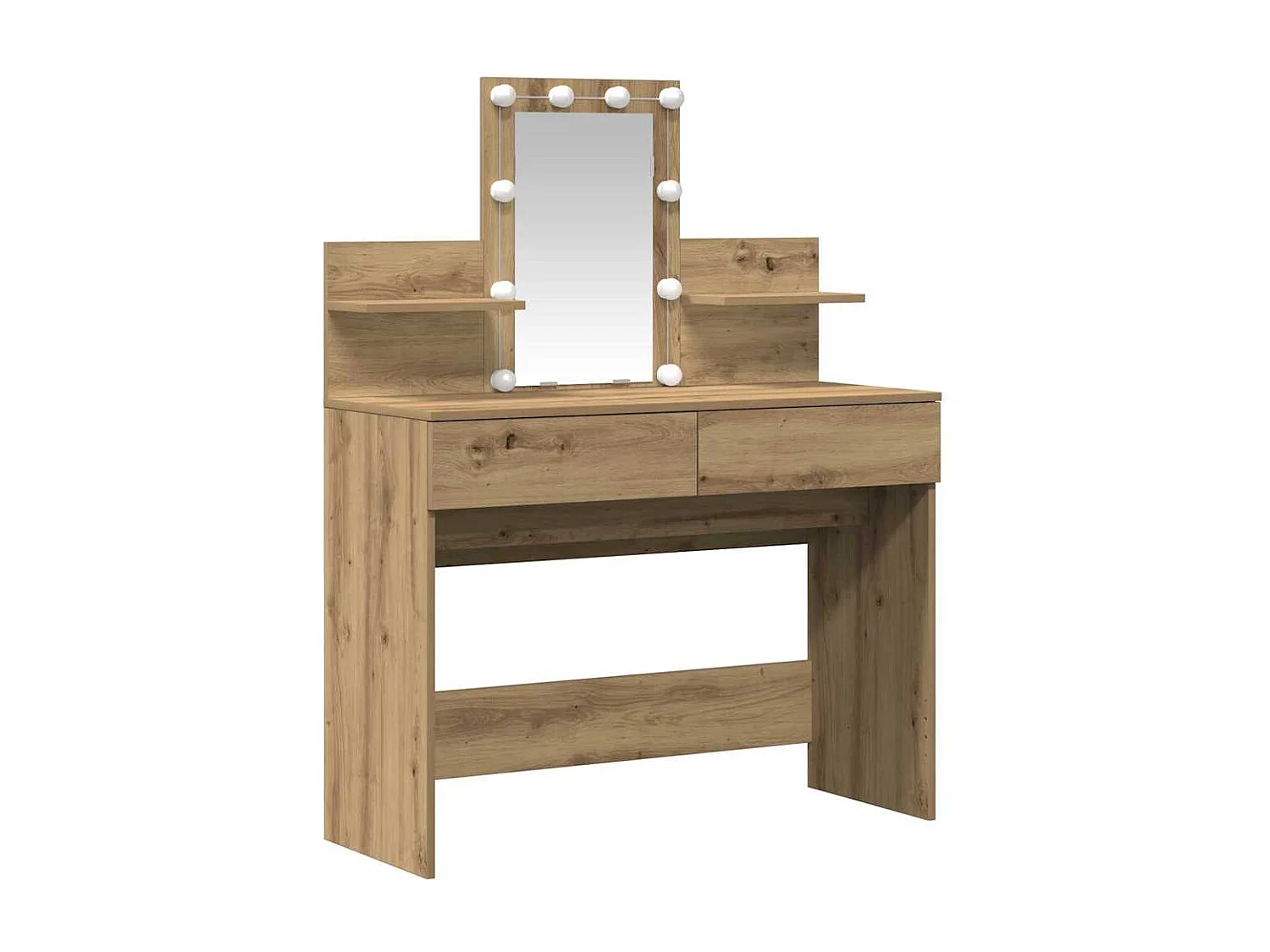 Coiffeuse chêne artisanal 100 x 40 x 130 cm Bois d'ingénierie