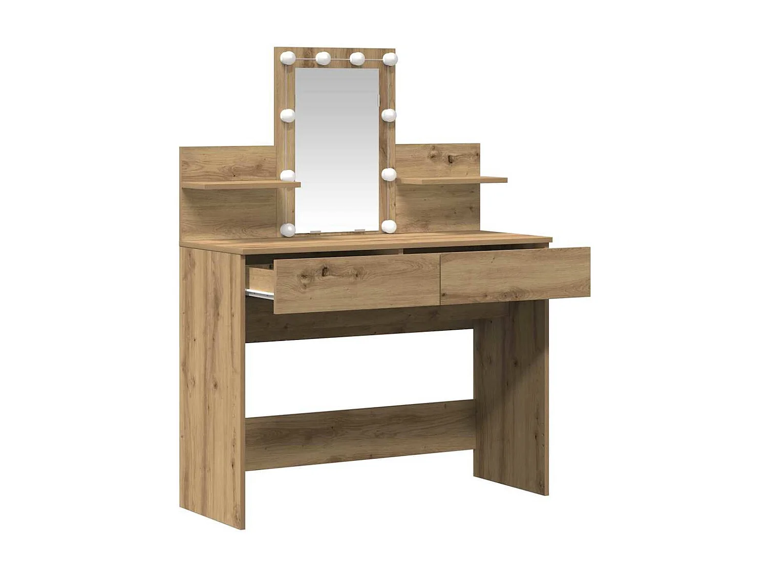 Coiffeuse chêne artisanal 100 x 40 x 130 cm Bois d'ingénierie