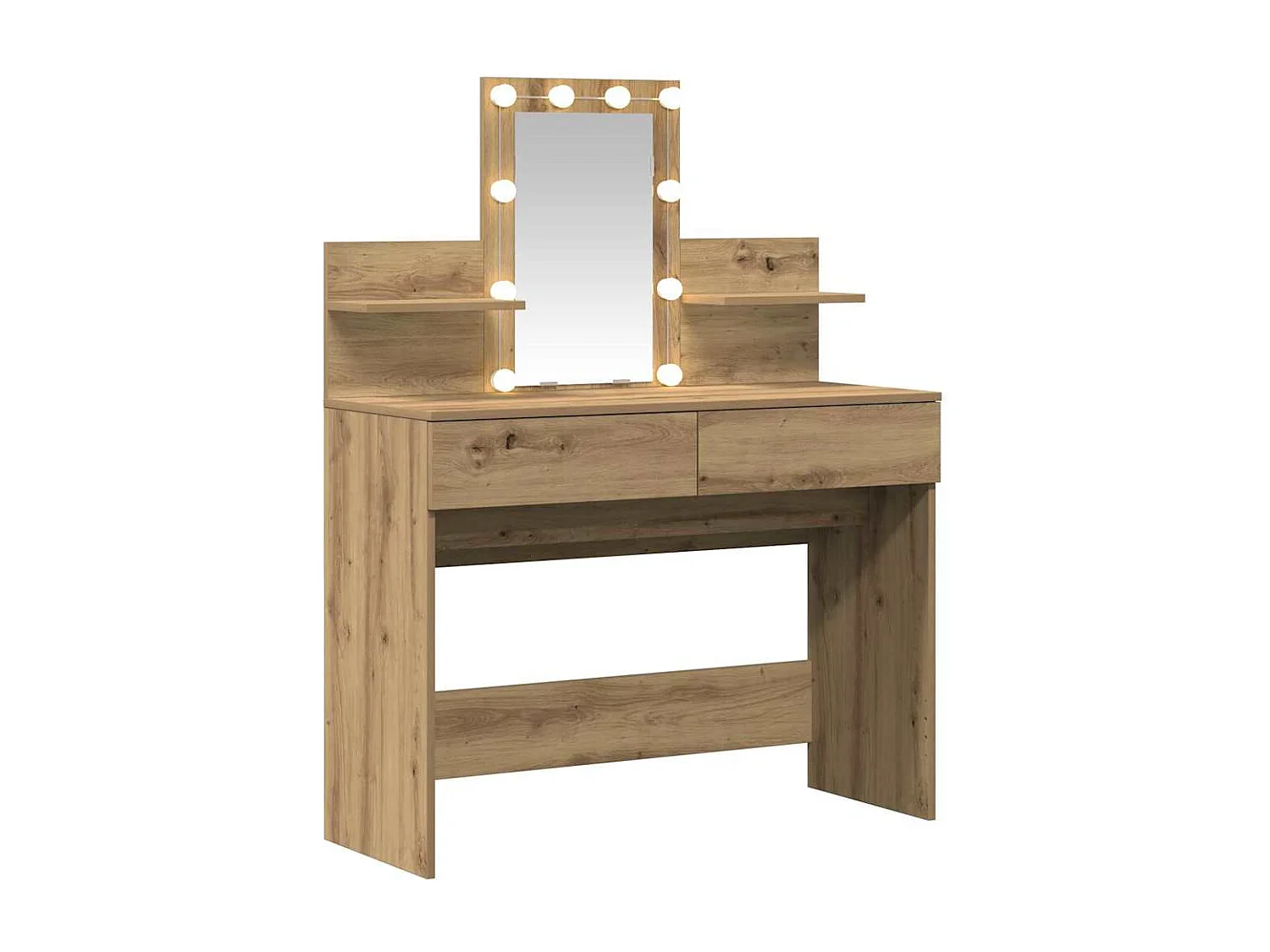 Coiffeuse chêne artisanal 100 x 40 x 130 cm Bois d'ingénierie