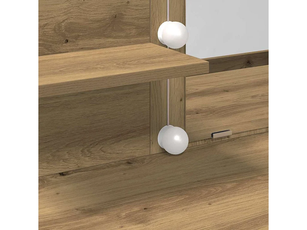 Coiffeuse chêne artisanal 100 x 40 x 130 cm Bois d'ingénierie