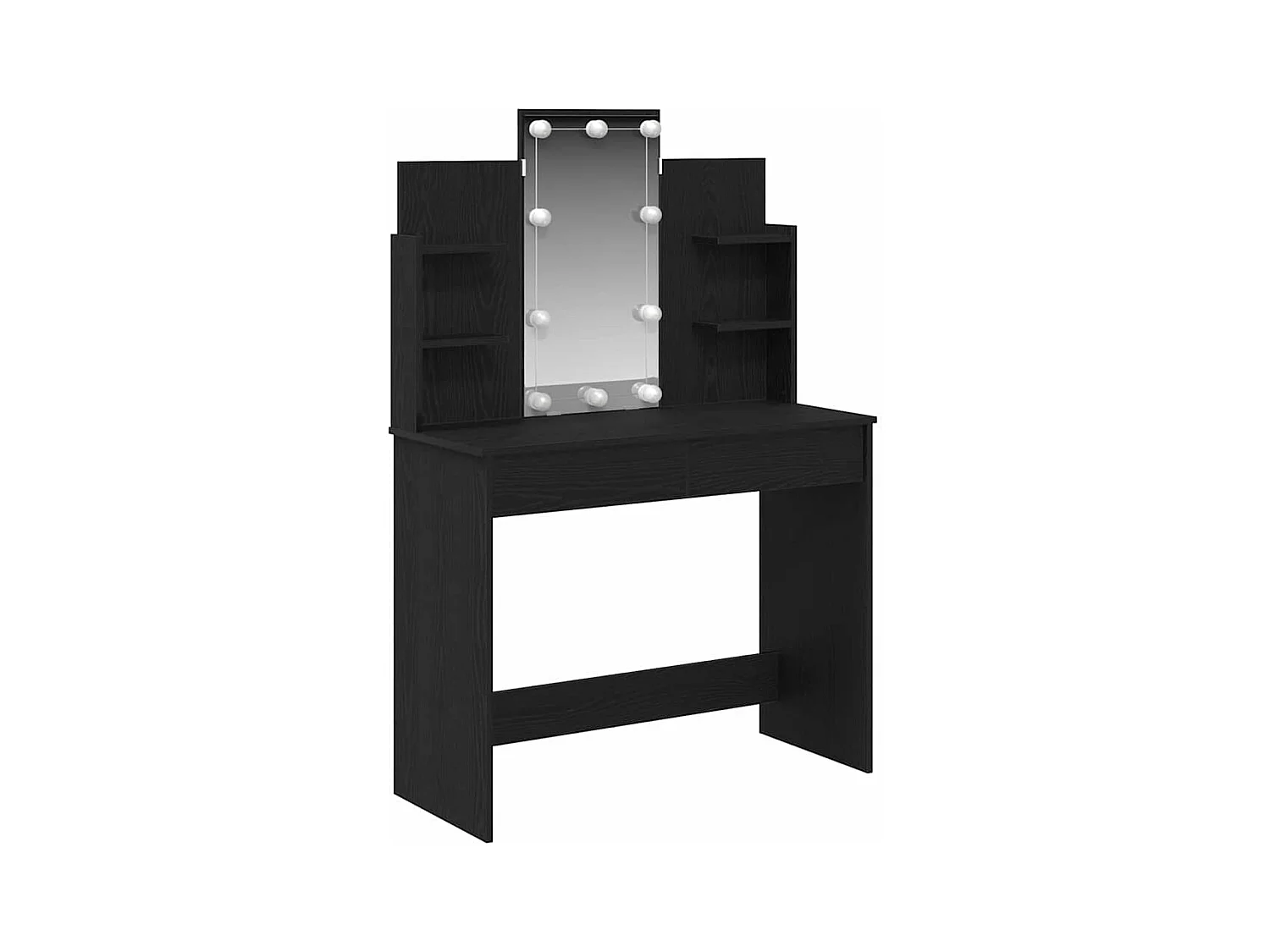 Table de Toilette Chêne noir 96 x 40 x 142 cm Bois d'ingénierie