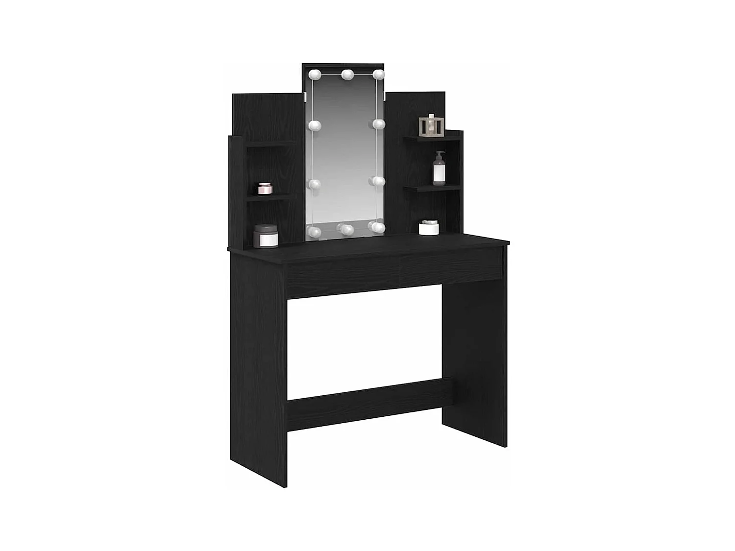 Table de Toilette Chêne noir 96 x 40 x 142 cm Bois d'ingénierie