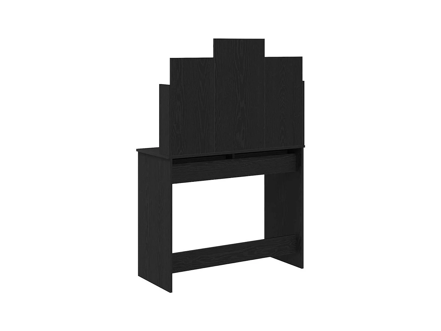 Table de Toilette Chêne noir 96 x 40 x 142 cm Bois d'ingénierie