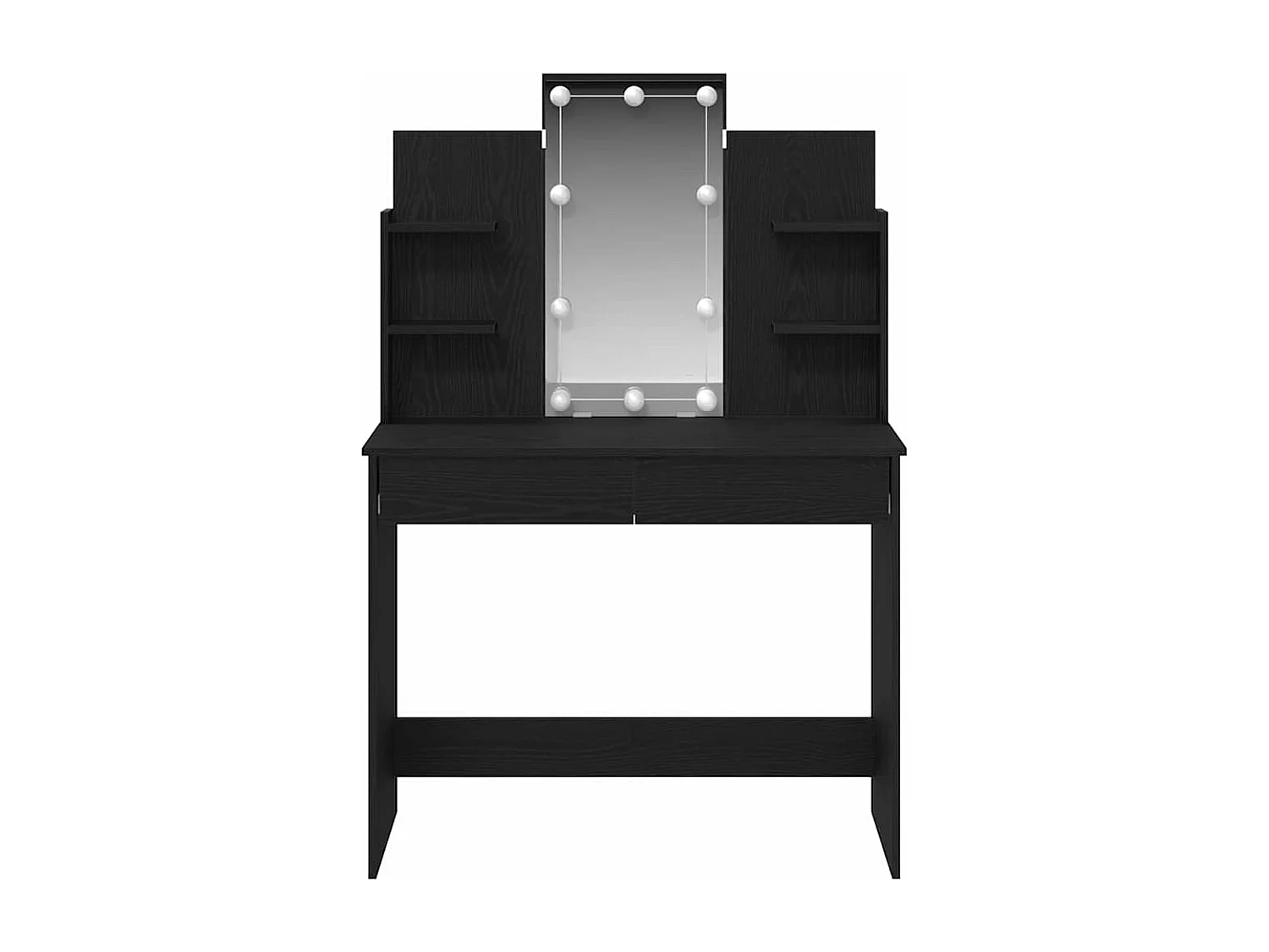 Table de Toilette Chêne noir 96 x 40 x 142 cm Bois d'ingénierie