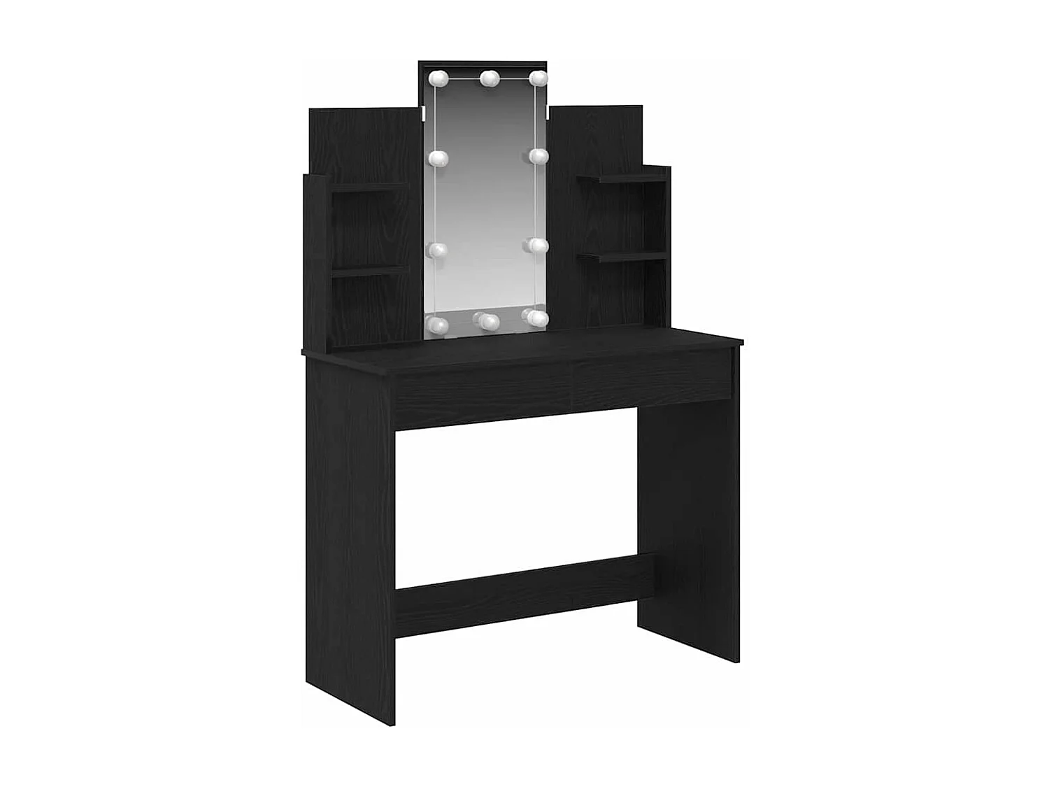 Table de Toilette Chêne noir 96 x 40 x 142 cm Bois d'ingénierie