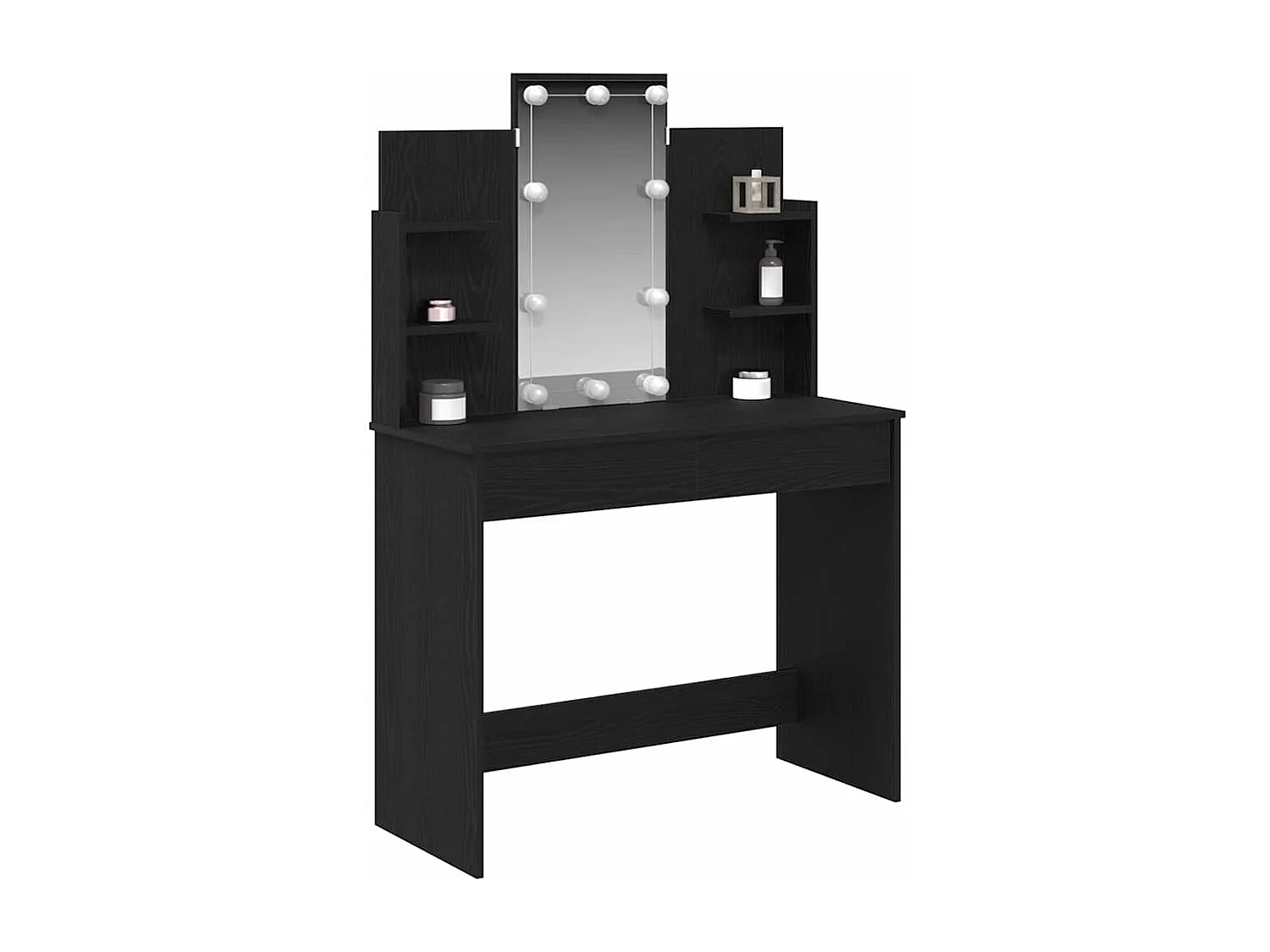 Table de Toilette Chêne noir 96 x 40 x 142 cm Bois d'ingénierie