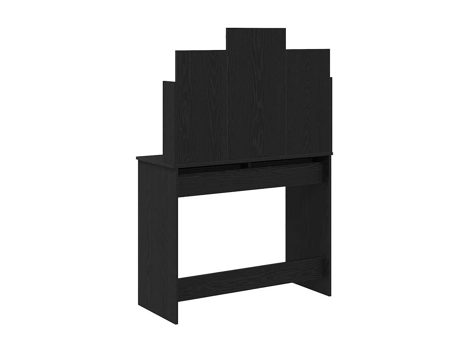 Table de Toilette Chêne noir 96 x 40 x 142 cm Bois d'ingénierie