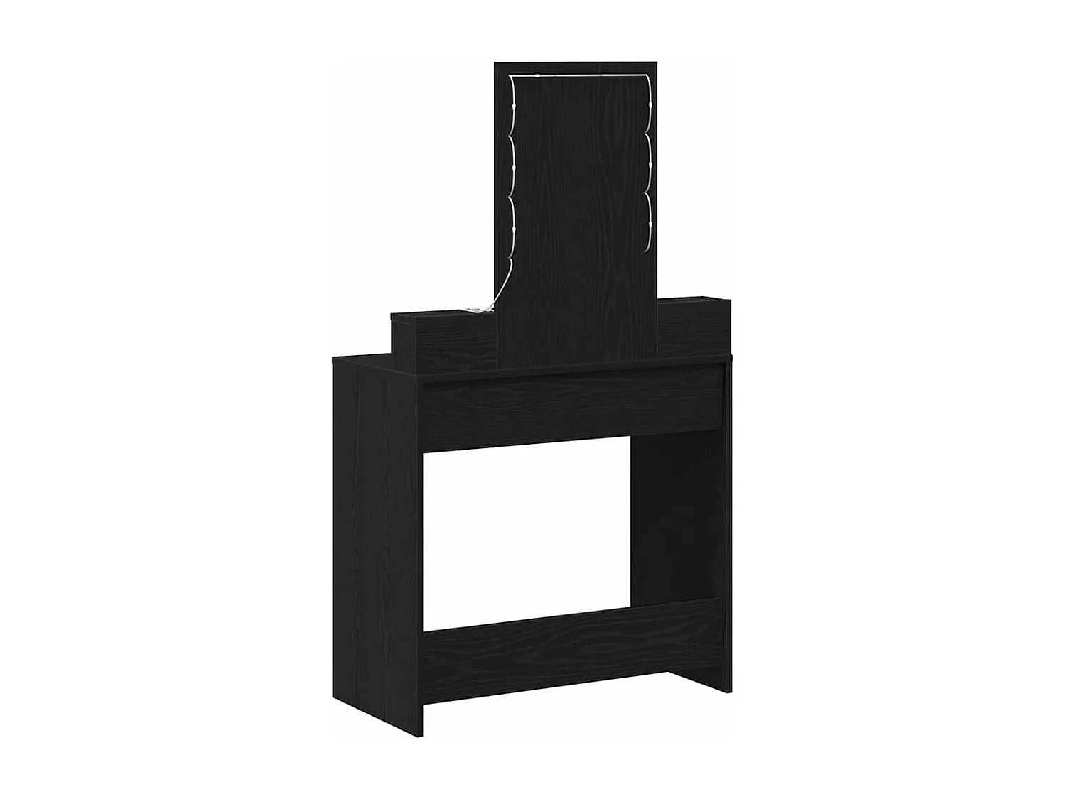Table de Toilette Noir 79 x 41 x 140 cm Bois d'ingénierie