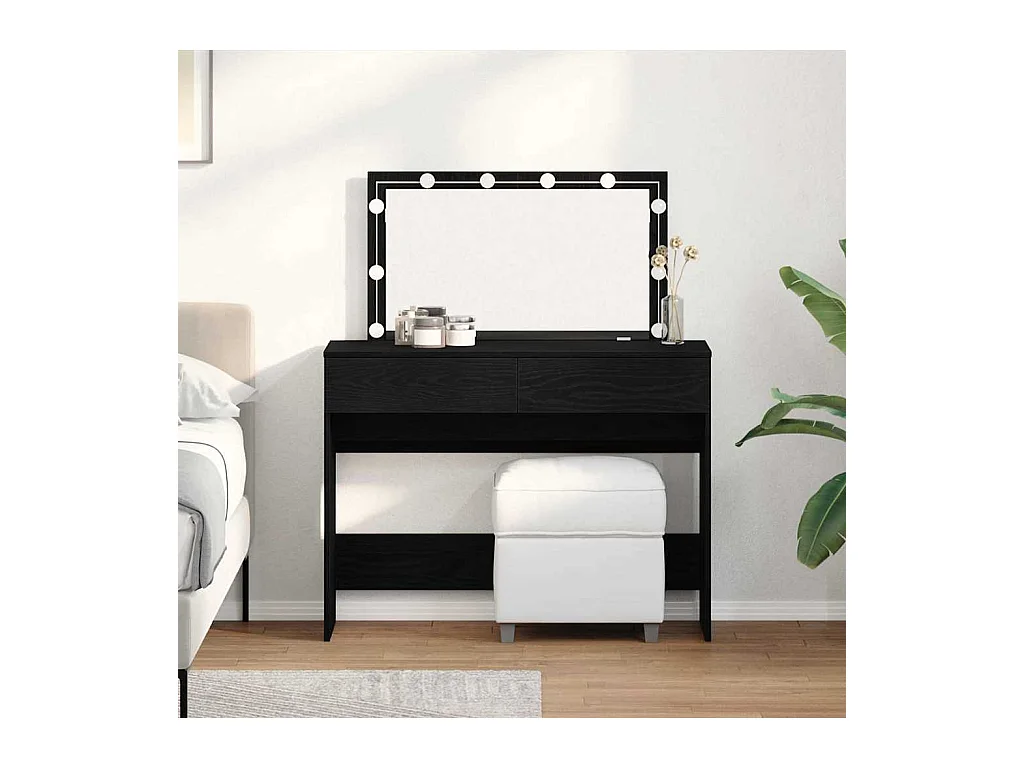 Coiffeuse Chêne noir 100 x 40 x 120 cm Bois d'ingénierie