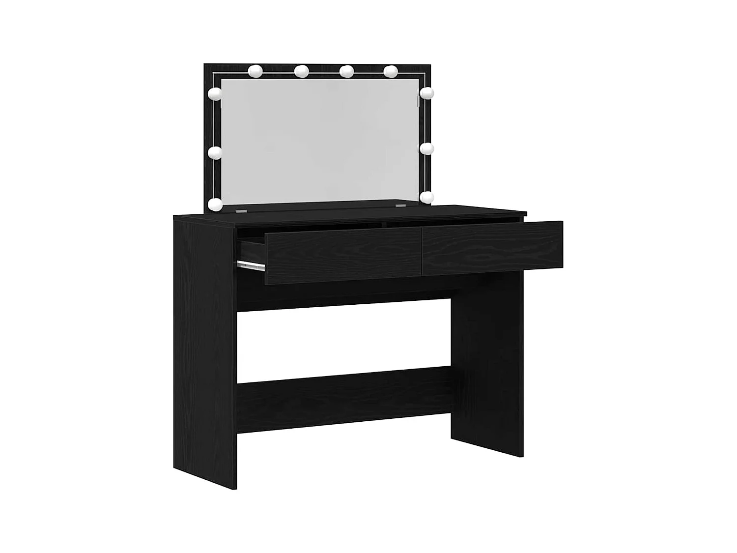 Coiffeuse Chêne noir 100 x 40 x 120 cm Bois d'ingénierie