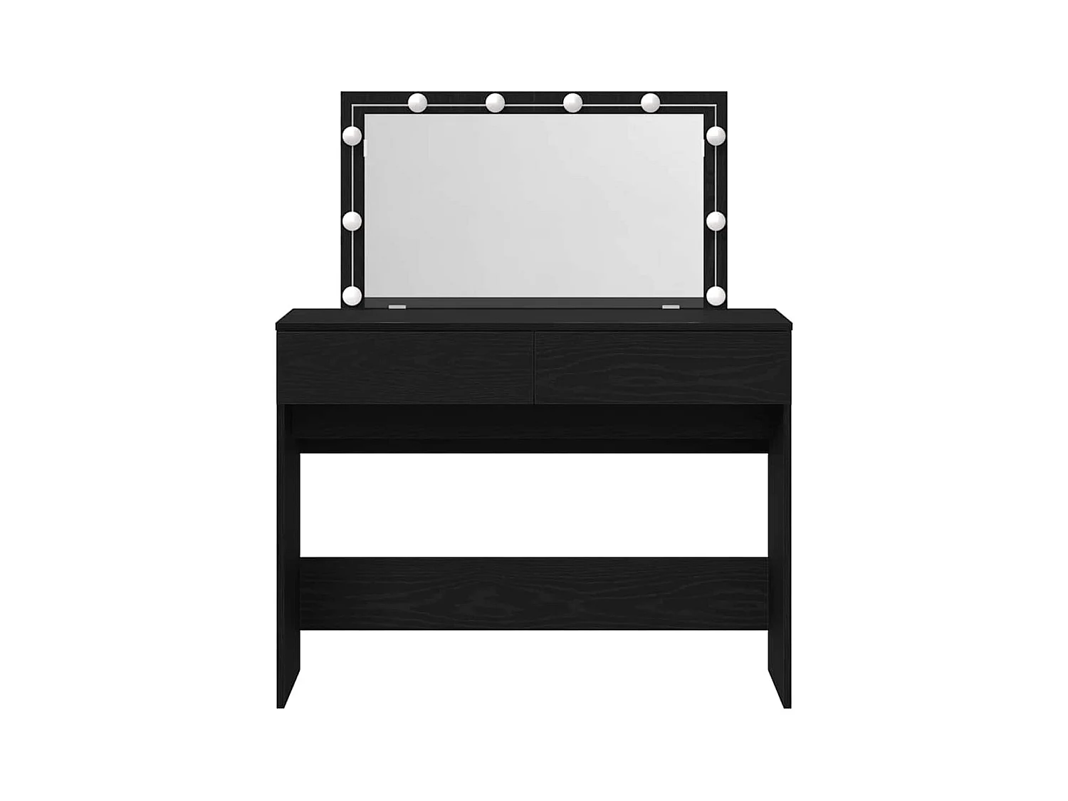 Coiffeuse Chêne noir 100 x 40 x 120 cm Bois d'ingénierie