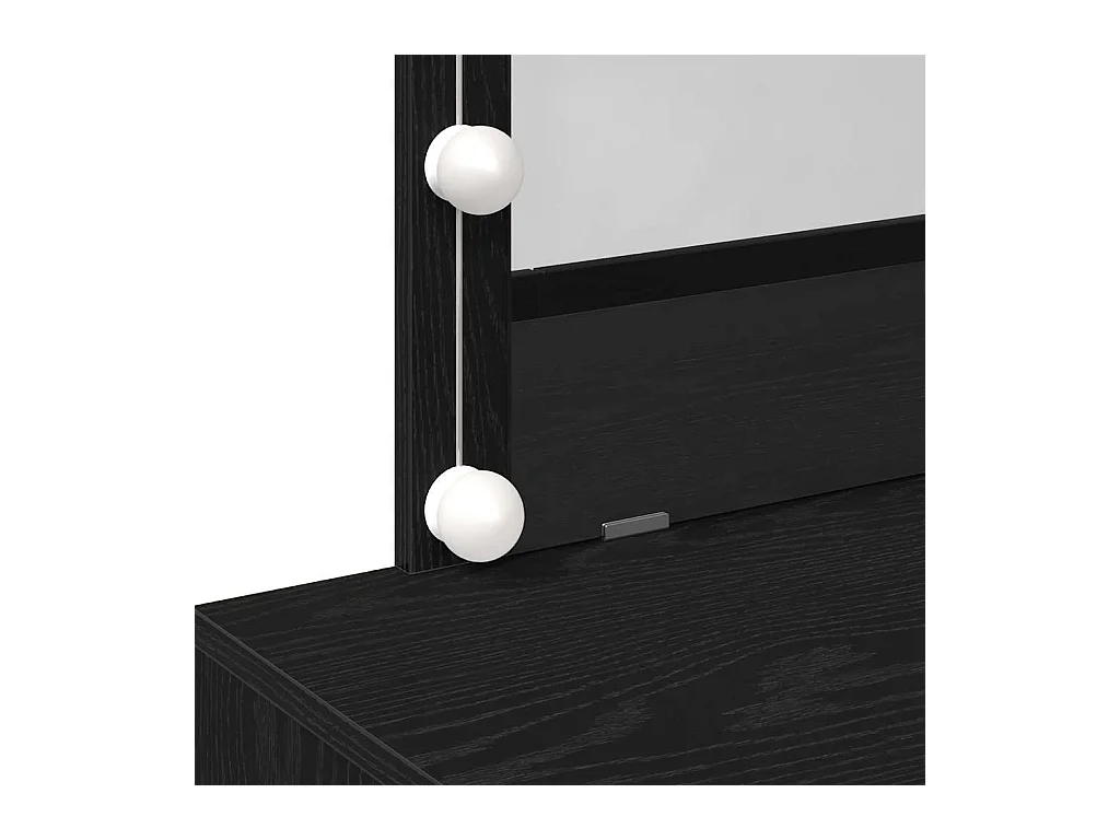 Coiffeuse Chêne noir 100 x 40 x 120 cm Bois d'ingénierie