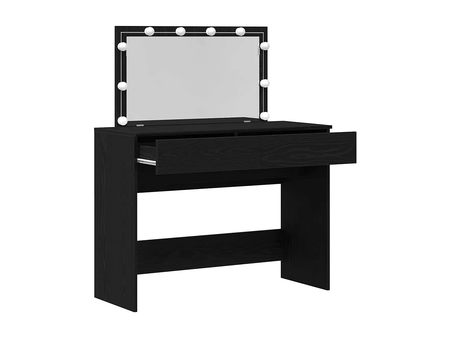 Coiffeuse Chêne noir 100 x 40 x 120 cm Bois d'ingénierie