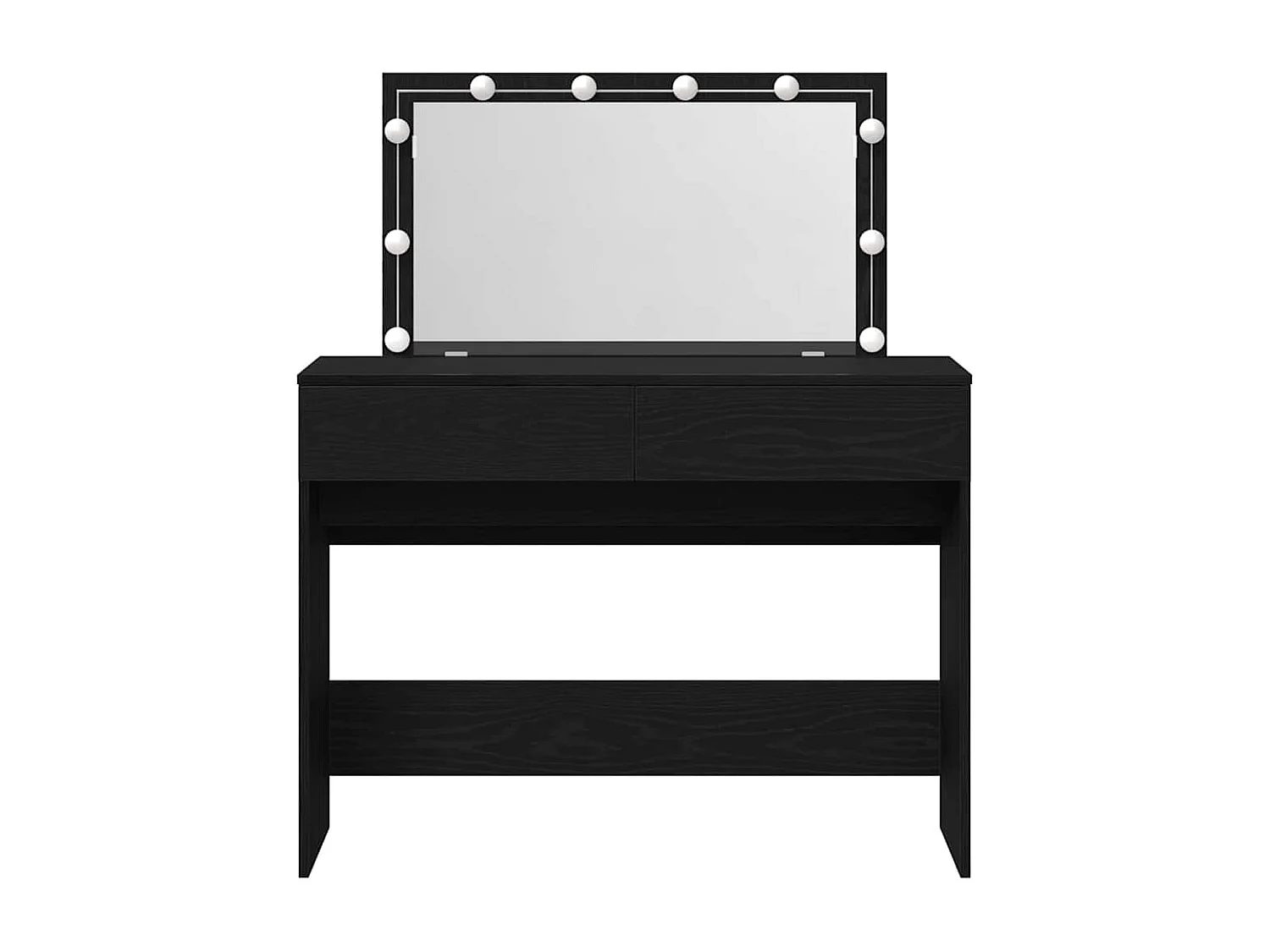 Coiffeuse Chêne noir 100 x 40 x 120 cm Bois d'ingénierie