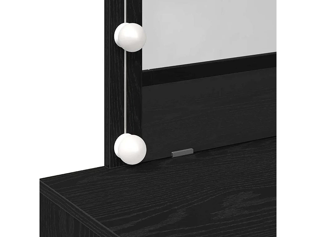 Coiffeuse Chêne noir 100 x 40 x 120 cm Bois d'ingénierie