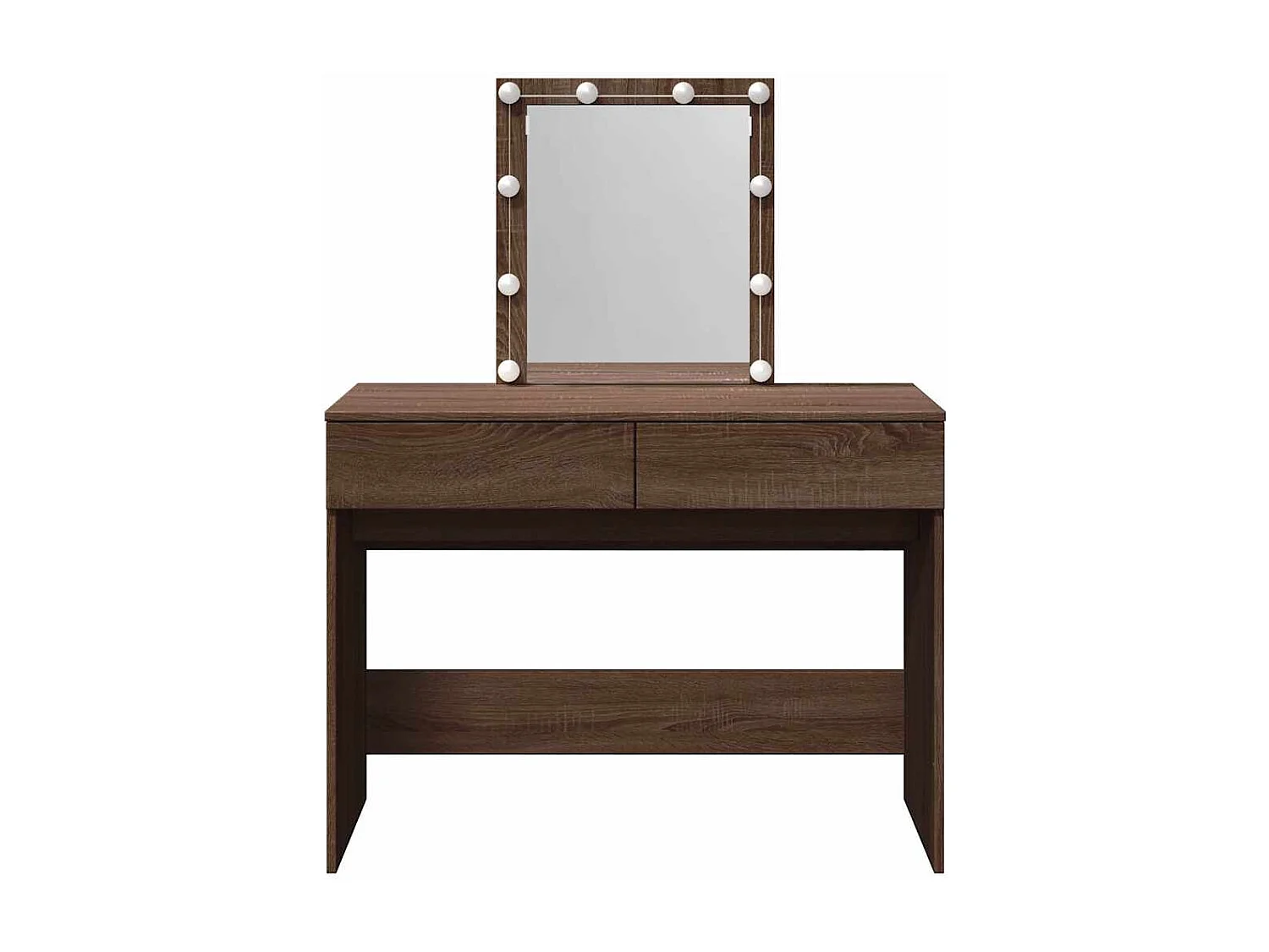 Toletta con LED rovere marrone 100x40x130 cm