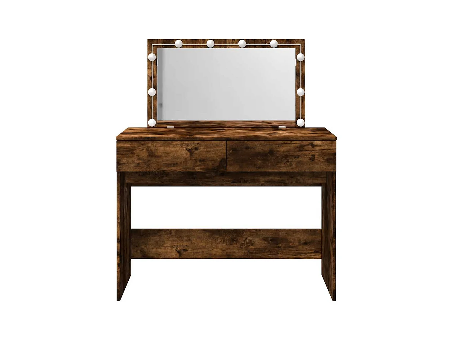 Kaptafel met LED gerookt eiken 100x40x120 cm