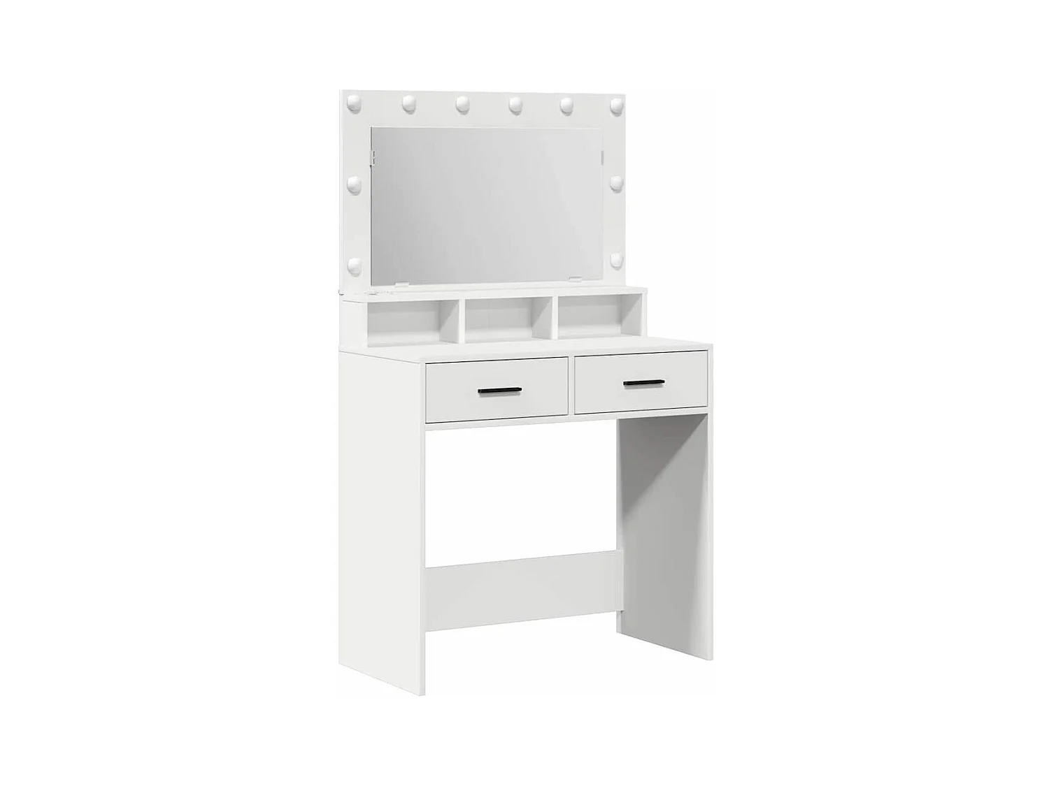 Coiffeuse avec tiroir Blanc 79 x 41 x 135 cm Bois d'ingénierie