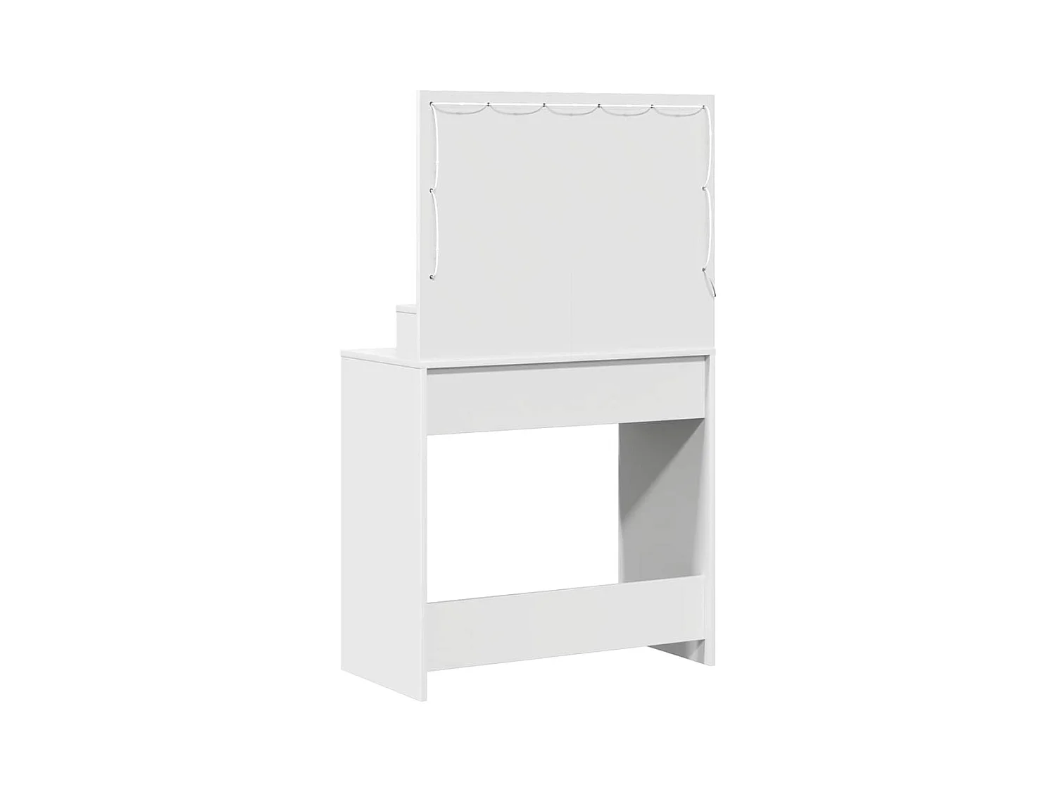 Coiffeuse avec tiroir Blanc 79 x 41 x 135 cm Bois d'ingénierie