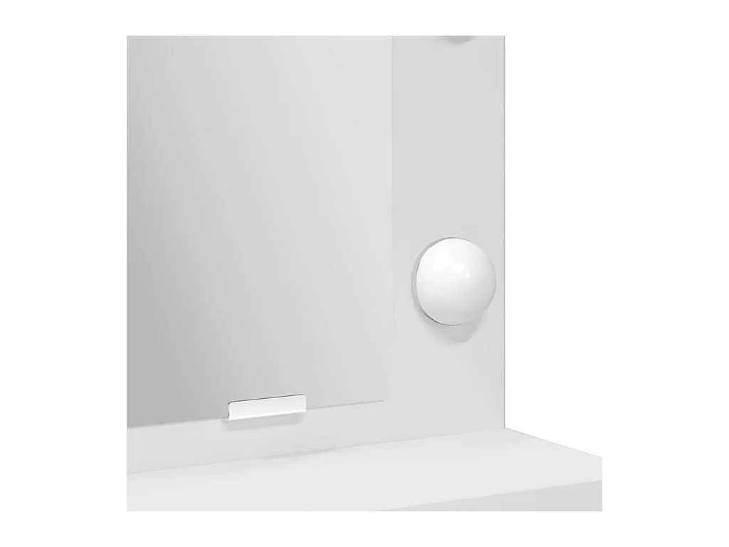 Coiffeuse avec tiroir Blanc 79 x 41 x 135 cm Bois d'ingénierie