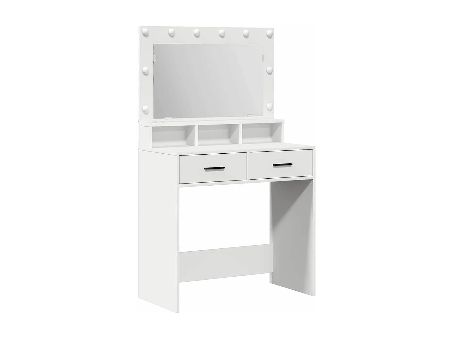 Coiffeuse avec tiroir Blanc 79 x 41 x 135 cm Bois d'ingénierie