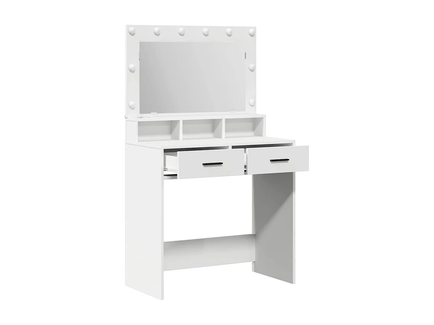 Coiffeuse avec tiroir Blanc 79 x 41 x 135 cm Bois d'ingénierie